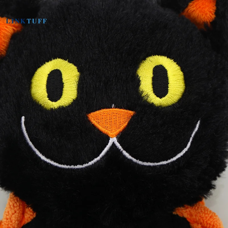 Linkstuff Pet Dog Squeezing Training Toy Halloween Series - Cat/Pumpkin 240914