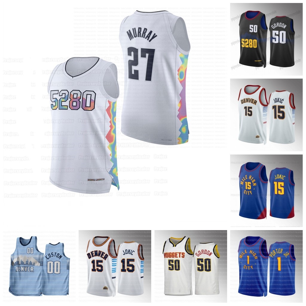 Denvers 15 Jokic 2024-25 City Nugget Jerseys Russell 4 Westbrook Jamal 27 Murray Bruce 11 Brown Michael Porter Jr. Kentavious 5 Caldwell-Pope 32 Green Aaron 50 Gordon