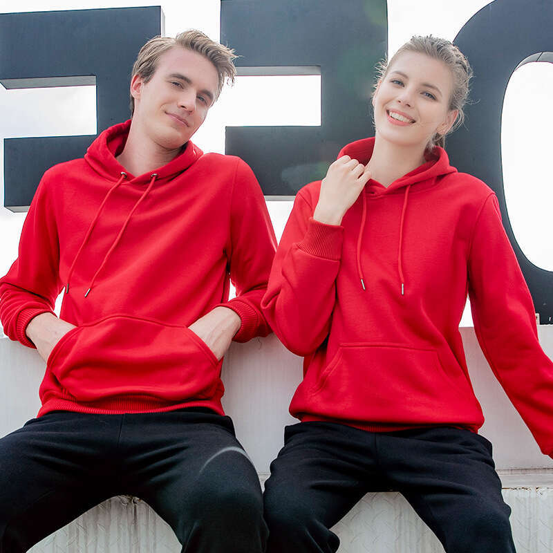 Velvet Hooded Sweatshirt For Men And Women, Solid Color Outerwear For Couples, Customized Workwear, Workwear, Printed Logo Embroidery, Wholesale
