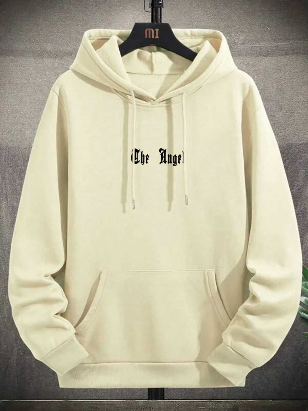 Autumn and Winter New Fashion Wing Printed Hoodie 00% Cotton High Quality Mens Casual Street Sports and Fitness Clothing W250530