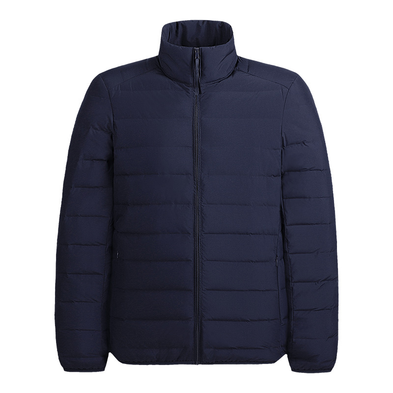 2023 New Winter Men Stand Collar Mens Lightweight Slim Solid Coat Fashion Casual High Quality Duck Down Jacket Male