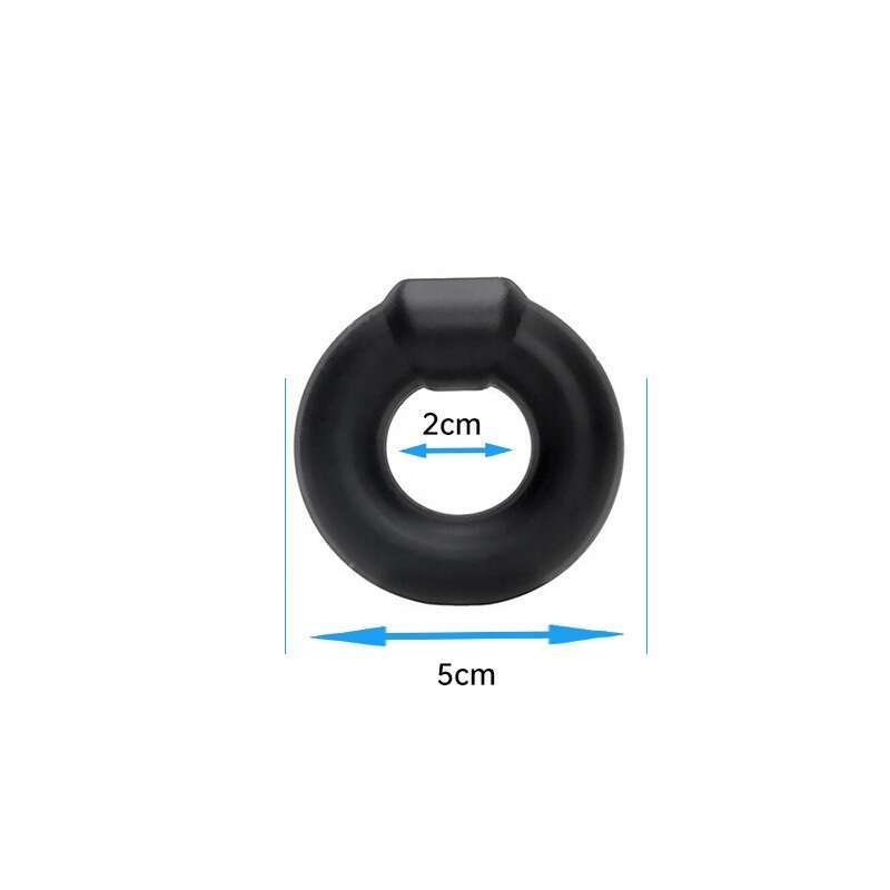 Liquid silicone 8-shaped sex toys rings sleeve double delay ejaculation glans penis cage cock black cock rings for men