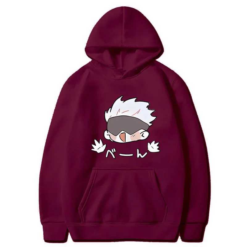 Jujutsu Kaisen printed autumn mens/womens hoodie long casual oversized floral sweatshirt fashionable top unisex clothing W240921