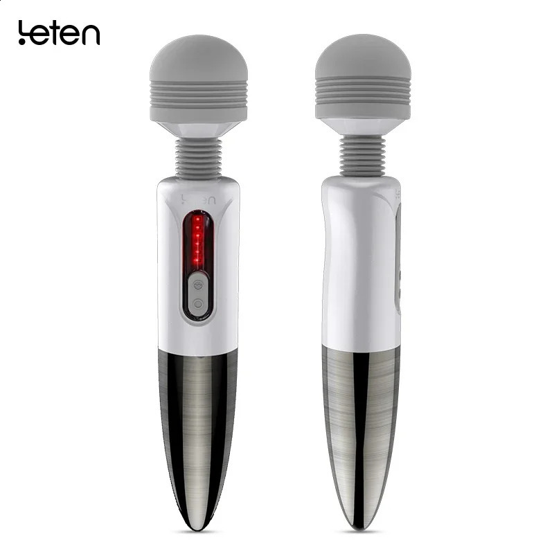 Leten AV Magic Wand Massager Huge Head Vibrator for Female Masturbation Orgasm Nipple Clitoris Stimulator Sex Toys for Woman 240914