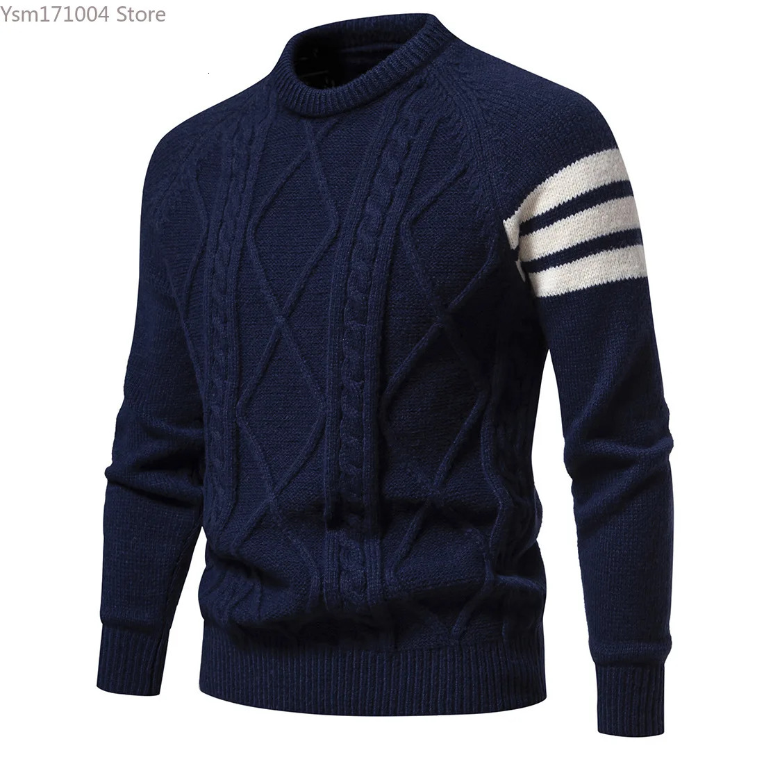 Spring And Autumn New Round Neck Tight Casual Japanese Pullover Haruku Men's Knitted Sweater