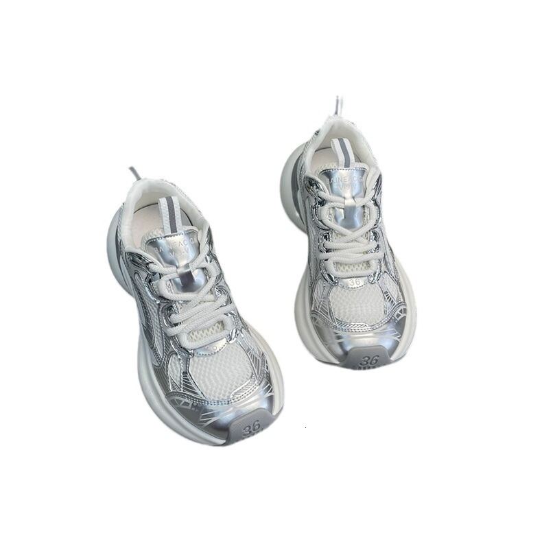 Mesh breathable casual sports shoes for women in summer 2024, new outdoor jogging, lightweight and comfortable, versatile dad shoes, trendy ddmythur