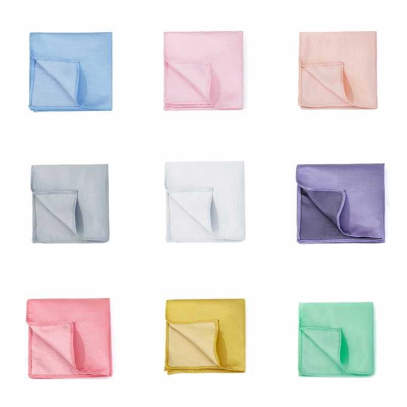 Classic Men Pocket Square Solid Handkerchief Multicolor Classic Suit Stripe Business Pocket Acceossories Handkerchief Men HankyX240921