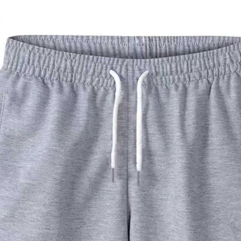 2023 Cargo Shorts Elastic Waist Thin Loose Pockets Outwear Keep Cooling Drawstring Solid Color Summer Cargo Shorts Men ClothesX240921