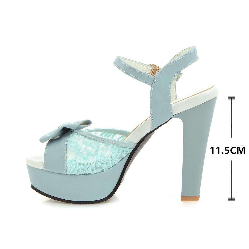 Women Summer Lace Bow Mesh Shoes Fish Mouth High Heel Ladys Platform Sandals Evening White Dress Wedding Female Atos De Mujer