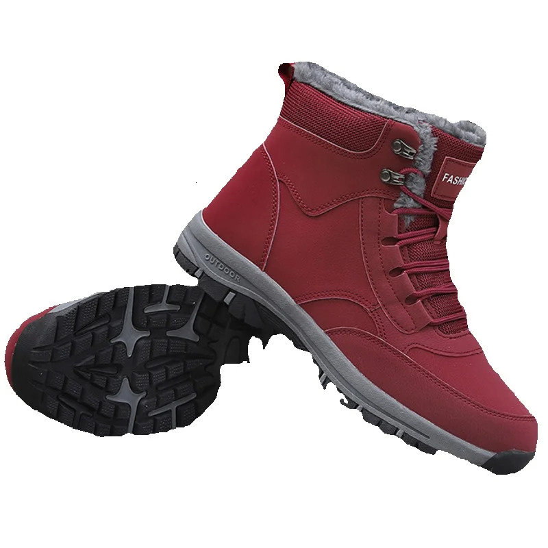 Men's Snow Women's Platform Plus Sneakers Fashion Waterproof Casual free shipping Outdoor Shoes Winter Fur Warm Ankle designer boots Big Siz