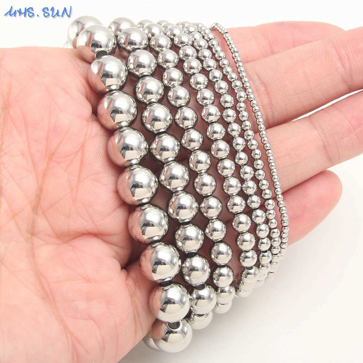 SUNSLL Classic Design Stainless Steel Elastic Beads Bracelets Gold Plated Bracelet Exquisite Unisex Party Waterproof JewelryX240921