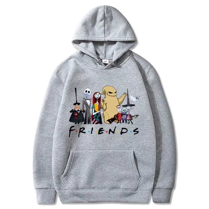 Horror Hoodie Mens Fashion Long Sleeve Halloween Friends Sweater Womens Novel Movie Casual Harajuku Pulleys Sudaderas W240921