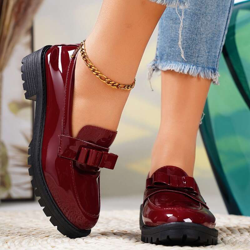 Summer New Fashion Round Toe Retro Solid Color Mary Jane Shoes Daily Casual Shopping Ladies High Heels atos Mujer