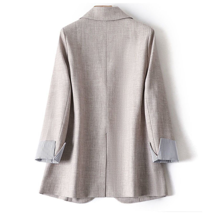 Ladies Long Sleeve Spring Casual New Fashion Business Plaid Suits Work Office Blazer Women Jackets Coats S-6Xl