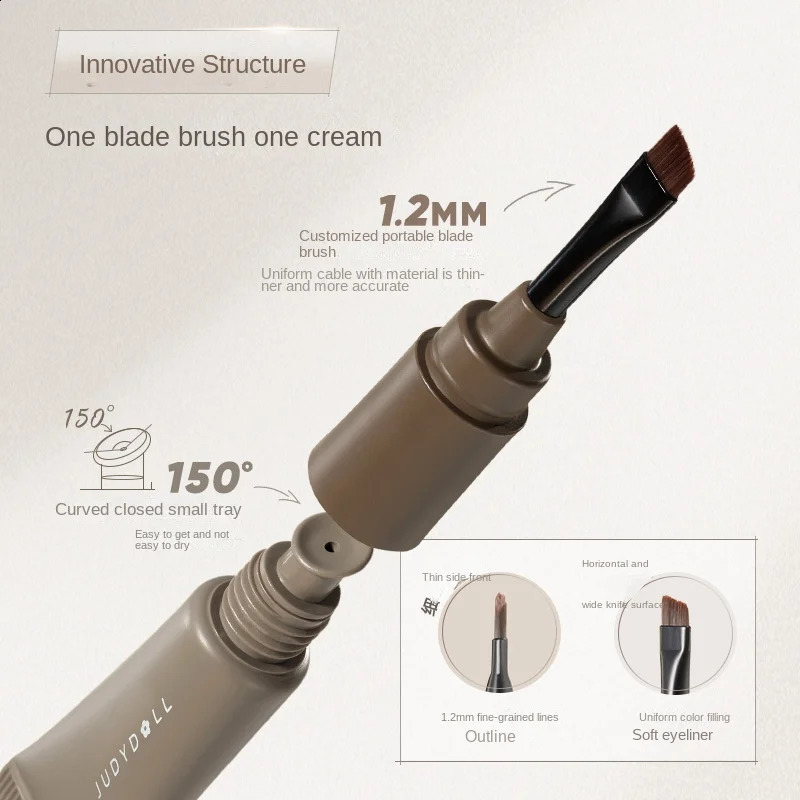 Judydoll Waterproof Eyebrow Pencil Pomade Brow Paste Long Lasting Waterproof Natural Eyebrow Eyeliner Multi-Purpose Brow Paste 240911
