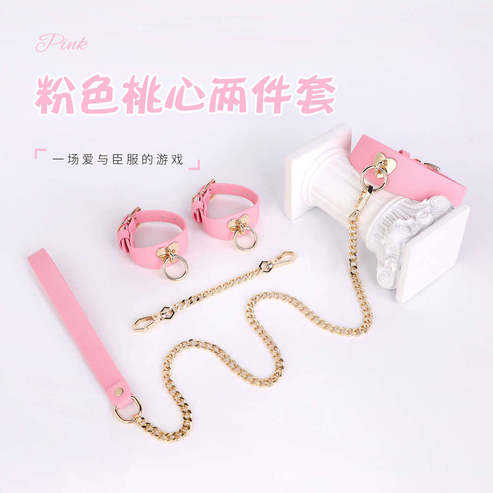 SM Sex Toys SM Training Pulling Neck Cover Barbie Pink Sex Collar Female Alternative Bed Adult Products