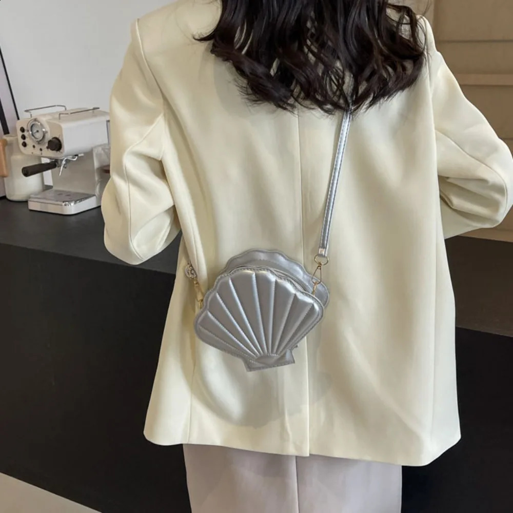 Trendy Shell Bag Solid Shoulder Daily Commuting Handbag Casual Messenger Underarm Travel Beach 240919