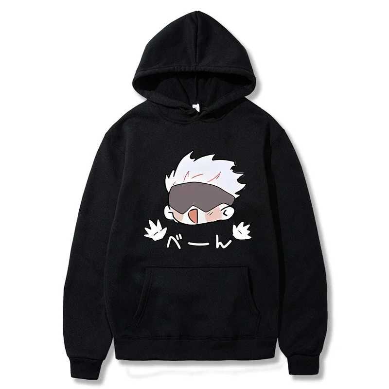 Jujutsu Kaisen printed autumn mens/womens hoodie long casual oversized floral sweatshirt fashionable top unisex clothing W240921