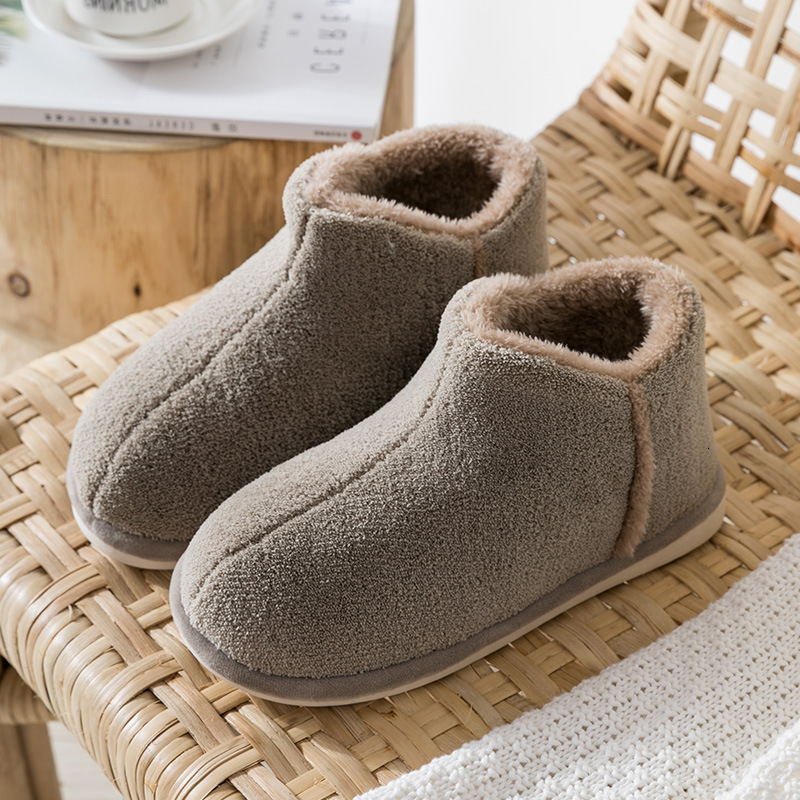 2024 Warm Plush Winter Women Men Indoor Slippers Anti-slip Soft Fur Lovers Home or Cotton Slipper Female House Shoes loafers womens ugggly boots