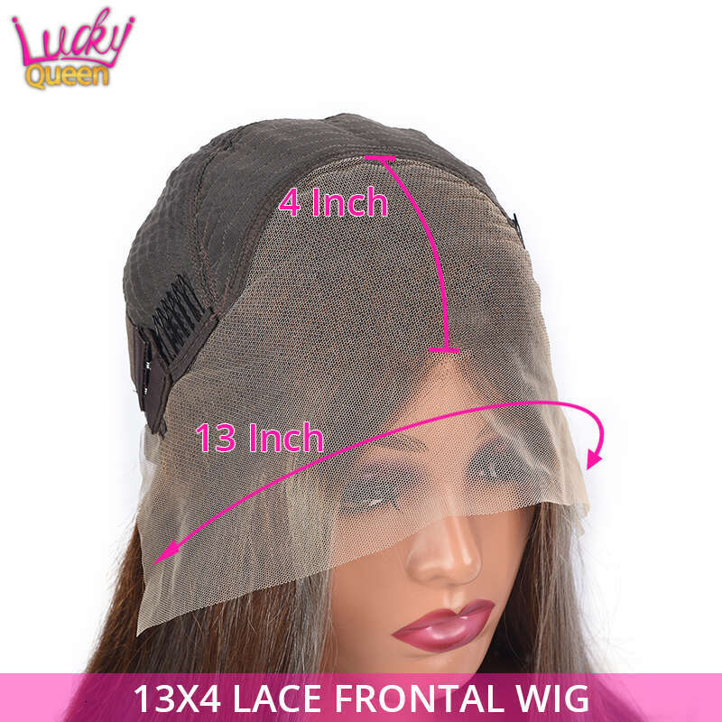 Ombre 13X4 Transparent Lace Front Human Hair Brown Root Body Wave Ash Blonde 5X5 Closure Wig Pre Plucked