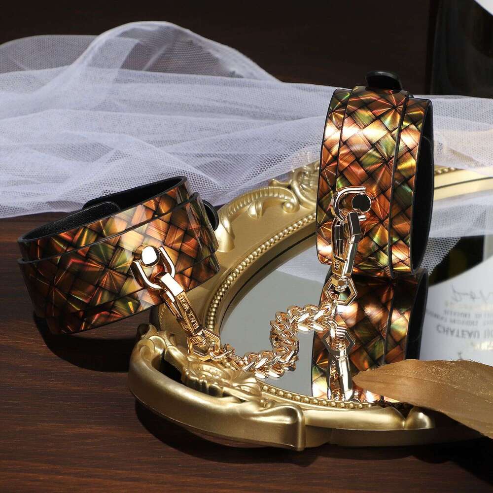 Adult sex toy sex SM prop set, diamond patterned handcuffs, spanking racket, sex eye mask, silicone mouth ball