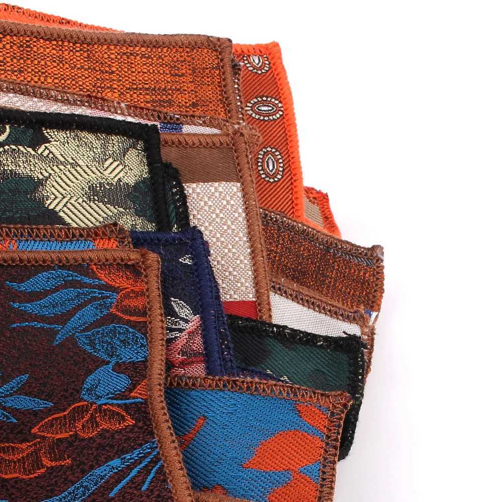 Mens Jacquard Pocket Square Womens Striped Chest Towel Hanky Gentle Kerchief Mens Set Handkerchie Flower Pocket Towel W241213