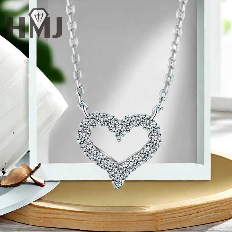 Moissanite Diamond 1CT Womens Necklace Pendant 925 Silver Womens Chain Party Bridal Exquisite Jewelry W240918