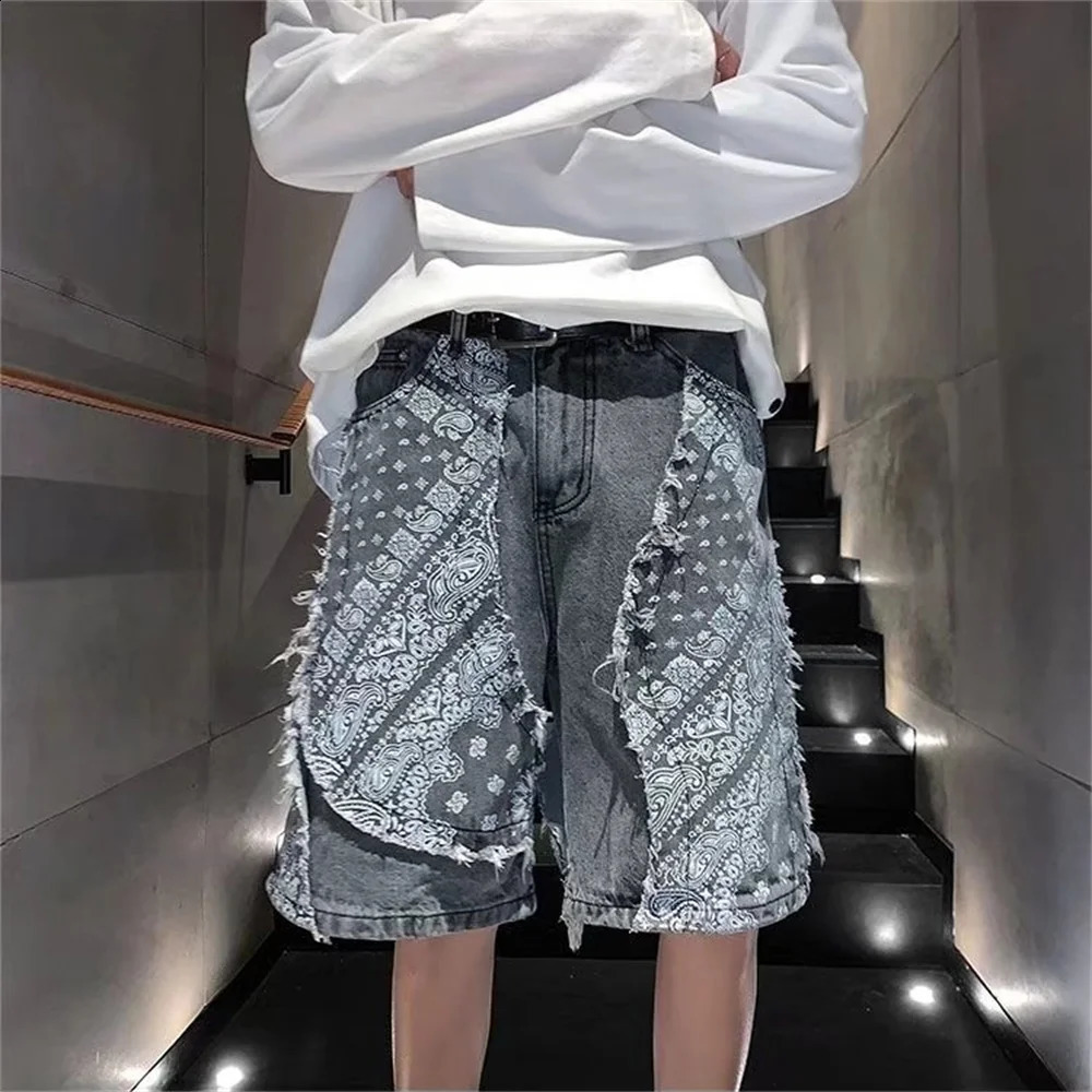 Denim Shorts Men Summer Jeans Shorts Cargo Shorts Fashion Streetwear Short Pants Male pantalones hombre y2k streetwear clothing 240921