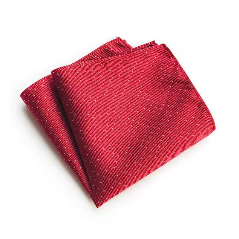Classic Mens Clothing Accessorie Luxury Silk Pocket Square Handkerchief Polka Dot Hanky for Mens Wedding Business PartyX240921