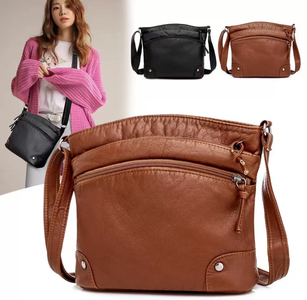 SUPERINN Vintage Union Women Crossbody Sg Handbag Beg Tangan Wanita Bag