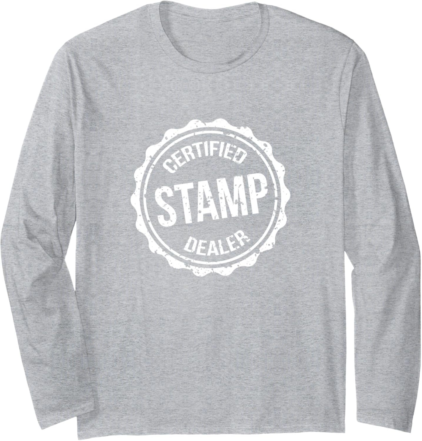 Long Sleeve Shirts for Men sweatshirt Funny Certified Stamp Dealer Mail Postal Worker Mailman Gift Long Sleeve Tee Streetwear Casual tops clothes