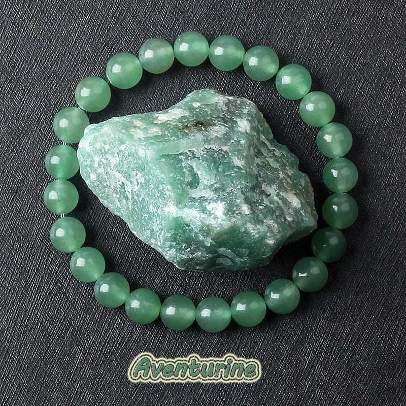 Original Natural Green Aventurine Beaded Bracelets Women Aventurine Jades Quartz Mala Beads Bracelet Meditation Healing JewelryX240921