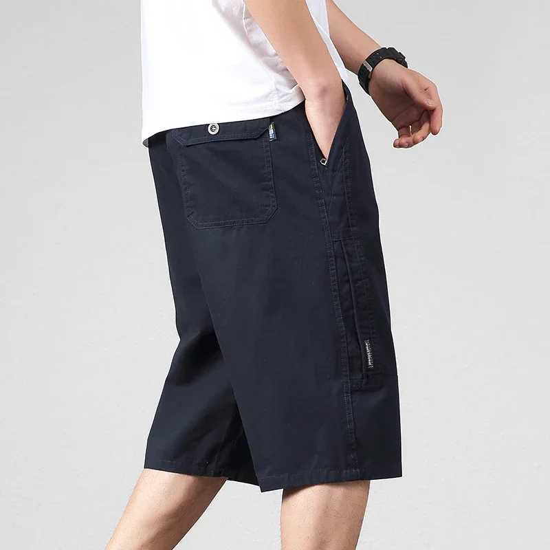 Summer Men Multi Pockets Cargo Shorts Men Casual Large Size 100% Cotton Shorts Men Outwear Quick Dry Jogger Shorts Male 6XLX240921