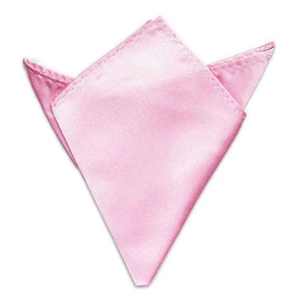 Chic Formal Fashion 15 Color Solid Formal Suit Pocket Square Hanky Men Plain Silk Pocket Square Hanky HandkerchiefX240921