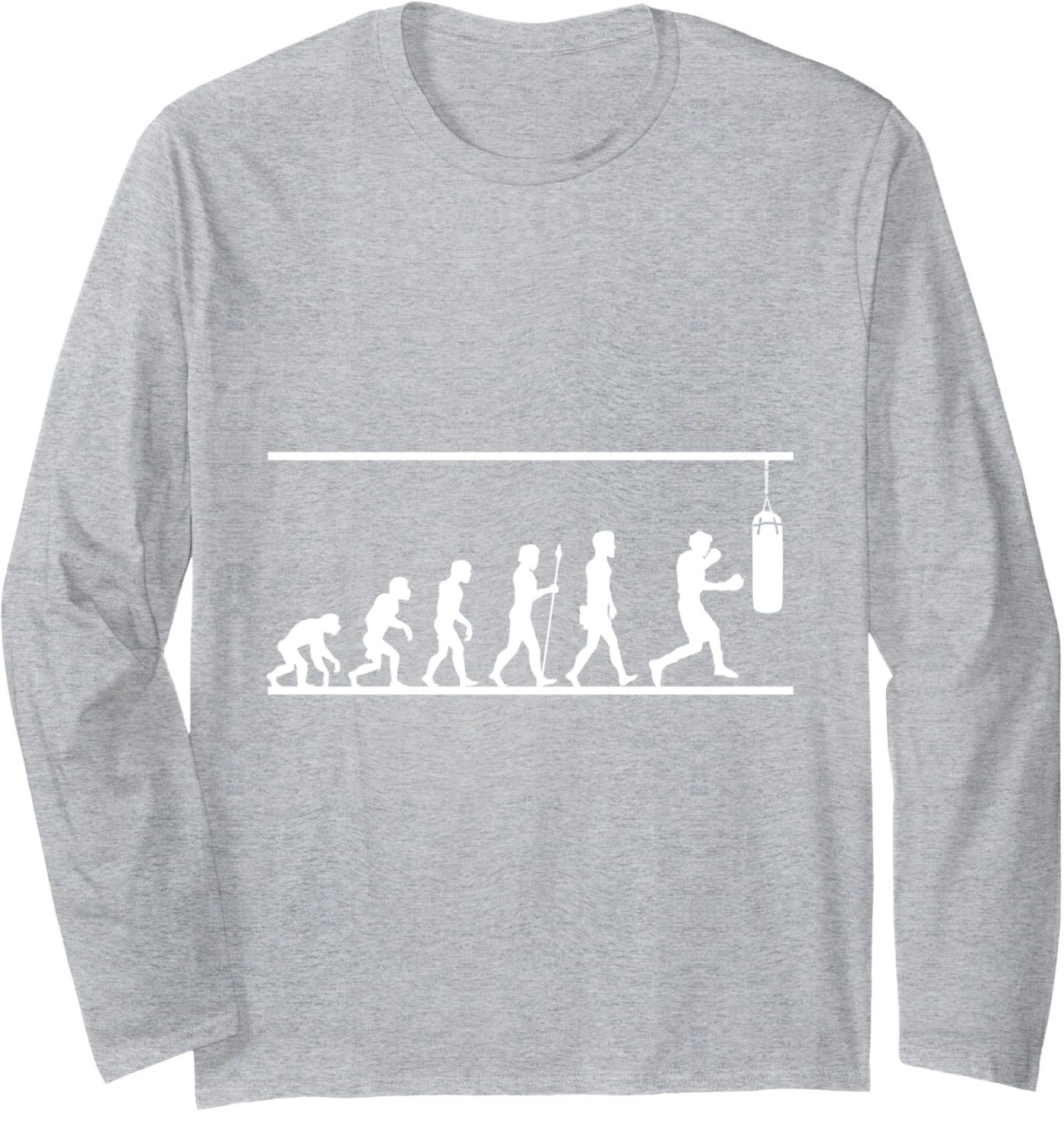 Long Sleeve Shirts for Men sweatshirt Boxing Evolution Fun Comical Sport Gift Long Sleeve Tee Streetwear Casual tops clothes