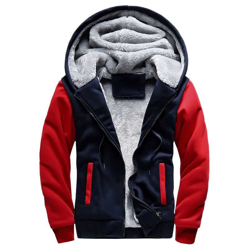 Winter Men's Coats Thicken Warm Jackets For Fleece Coat Men Casual Hoodies Streetwear Long Sleeve Tops Clothing