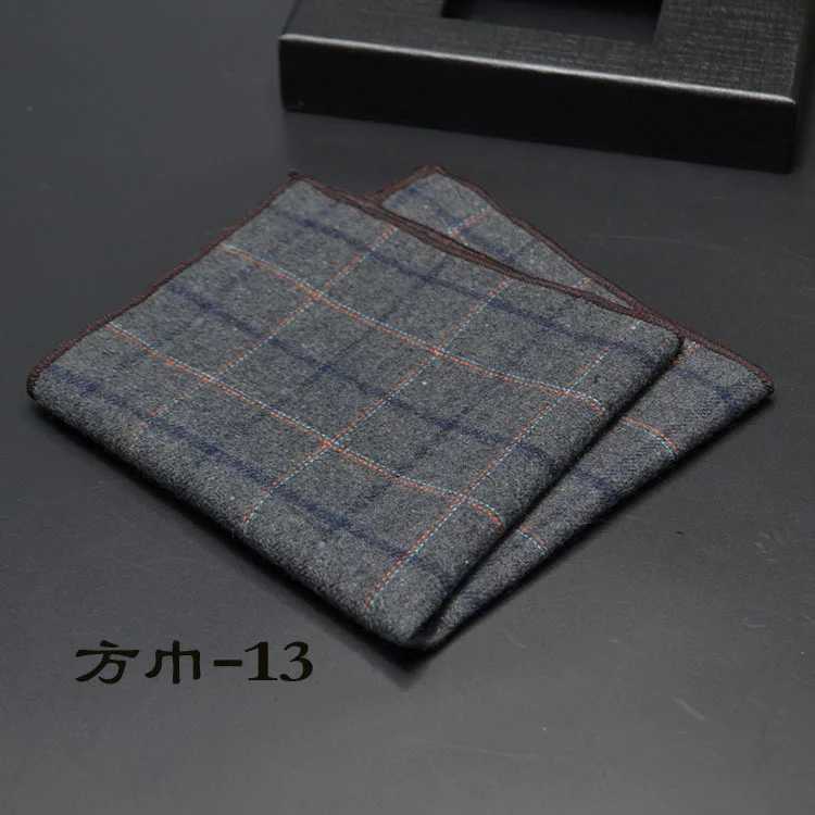High Quality Hankerchief Scarves Plaid Business Suit Hankies 100% Cotton Casual Mens Pocket Square Handkerchiefs 25*25cmX240921
