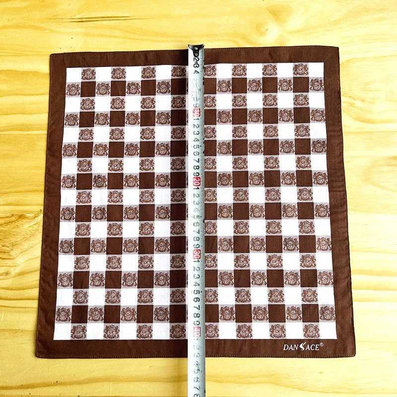 3Pcs 43x43cm vintage classic plain weave mens handle pocket Hanks soft cotton sweater square towel wedding party gift W240921