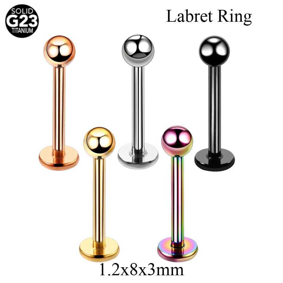 1PC G23 Titanium Nose Lip Ear Cartilage Tragus Piercing Eyebrow Horseshoe Rings Piercing Captive Bead Ring Sexy Piercing Jewelry Y240921