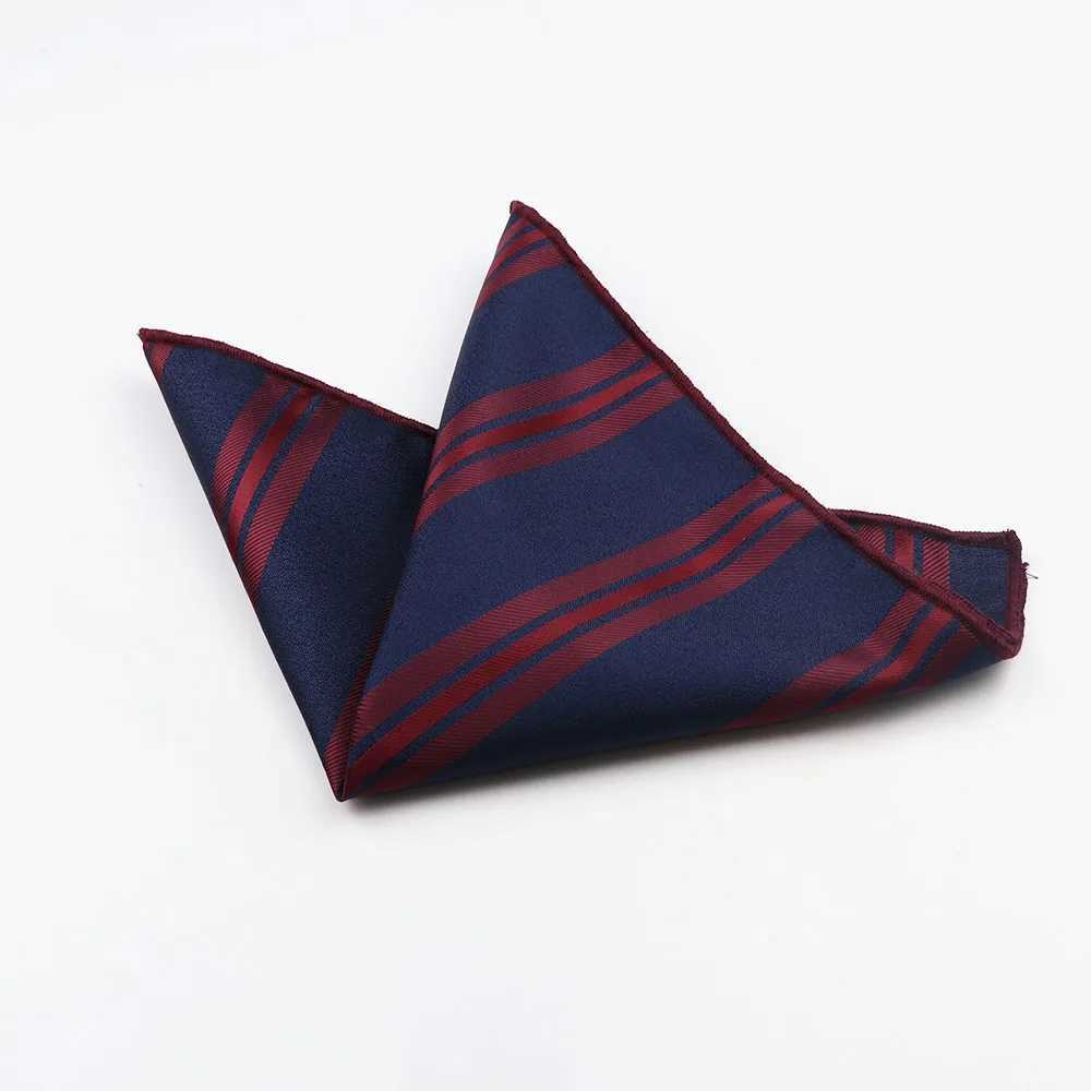 Polyester square mens scarf retro business suit fabric Hanji mens pocket square handle 24 * 24cm W240921