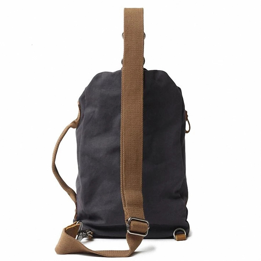 New Arrival Canvas Crossbody Casual Travel Rucack Chest Bag Small Sg Bags Men Shoulder Back Pack