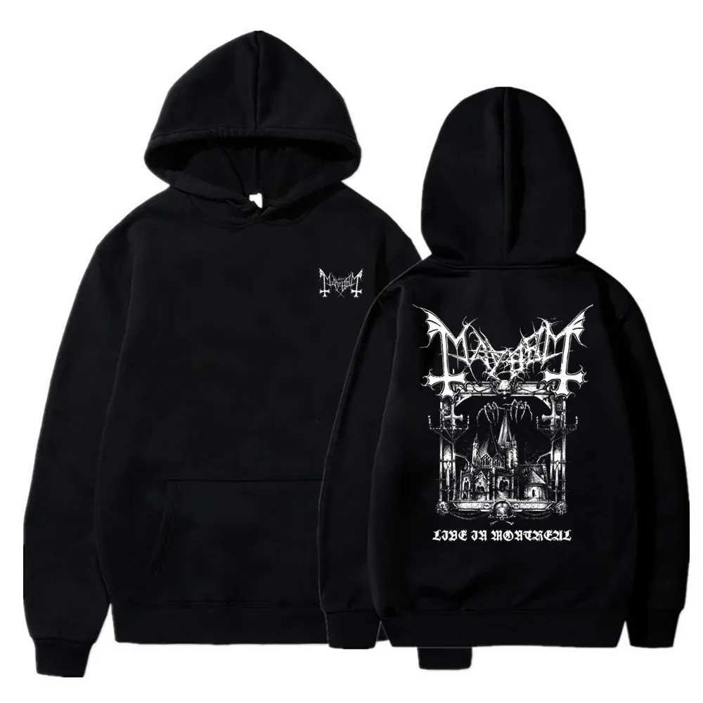 2024 Mens Zipper Hoodie Chaotic Black Metal Graphic Printed Sportswear 100% Cotton Casual Top New Street Dress W240921