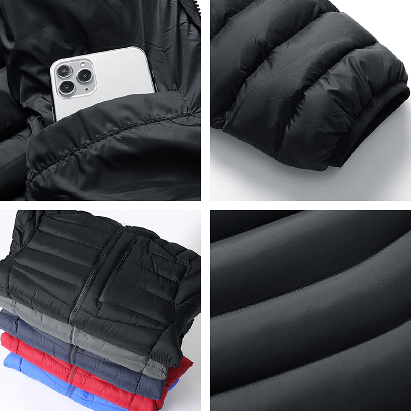 Winter Warm Thick Waterproof Jacket Men Brand Outwear Autumn Mens Hooded Windproof Parkas Hat Jackets Coat Male