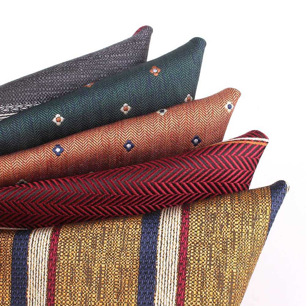 NEW Striped Pocket Square For Men Women Floral Chest Towel Hanky Gentlemen Hankies Mens Suit Handkerchief Pocket Towel GiftsX240921
