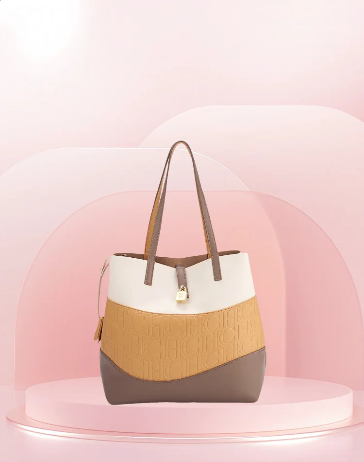 CHHC womens bucket bag color large capacity single shoulder handbag fashionable and simple 240919