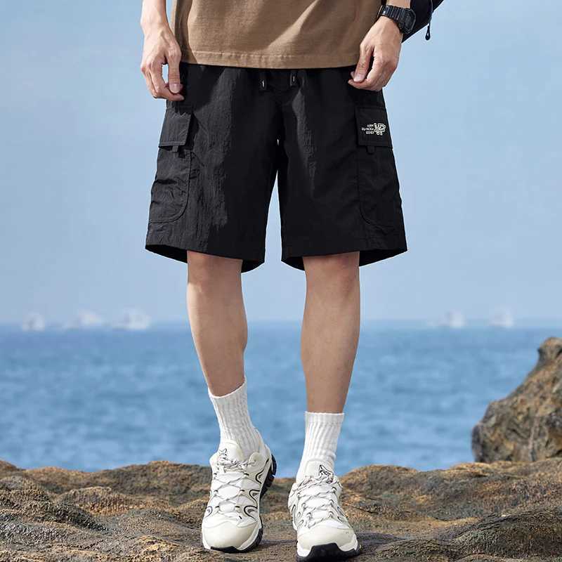 2024 New Fashion Thin Baggy Cargo Shorts Mens Summer Trend Casual Loose Y2k Short Pants Wild Youth Male Brand Popular ClothingX240921