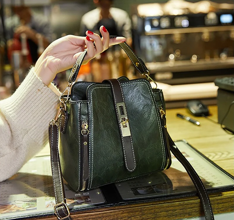 New Arrival Designer PU Leather Bucket Shoulder Bags TLXT for Women Solid Color Crossbody Small Handbag Phone Purse Messenger Bag