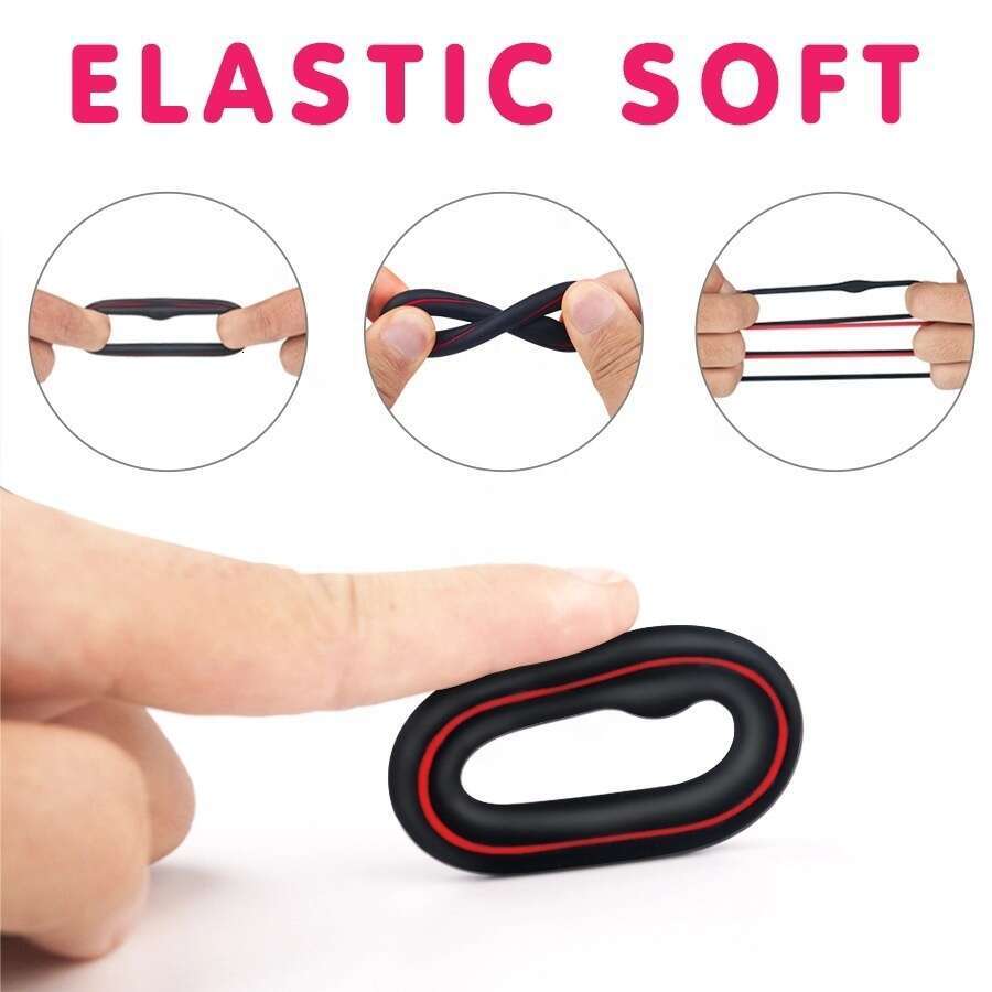 silicone penis ring men cock ring silicone triple flexible penis ring sex toys men adult men sex toys 3pcs