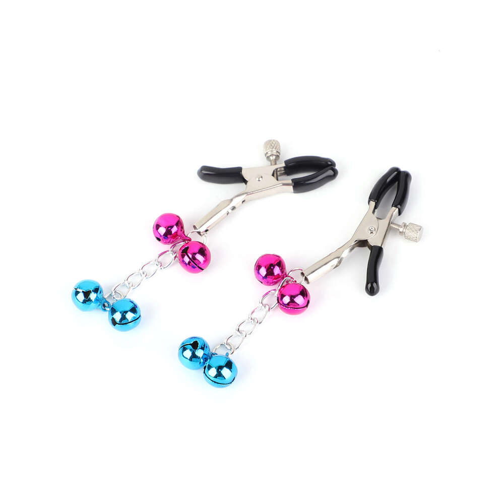 Female SM prop, playful nipple clip, flirtatious bell shaped nipple clip, adjustable and powerful Mimi clip, adult product