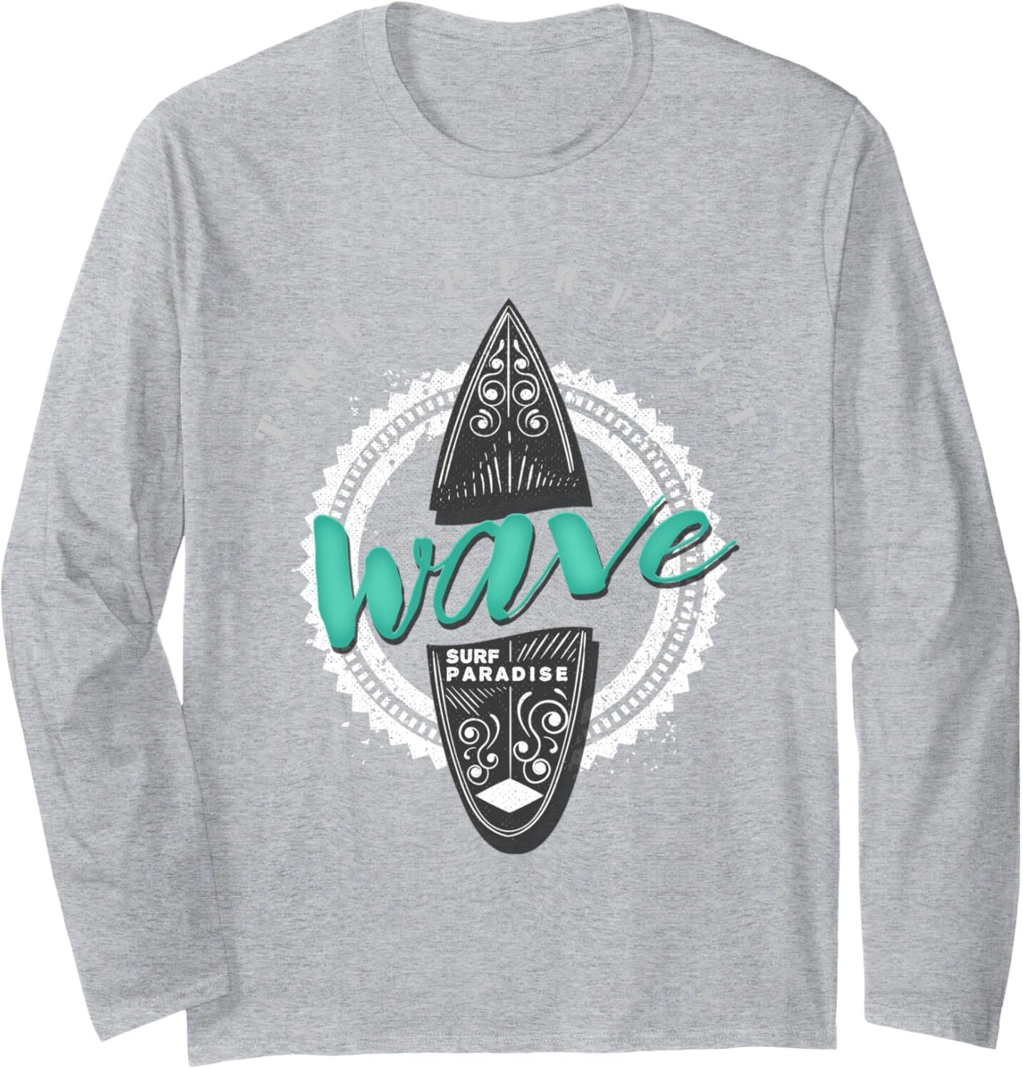 Long Sleeve Shirts for Men sweatshirt Surfing Perfect Wave Surf Paradise Funny Surfer Gift Long Sleeve Tee Streetwear Casual tops clothes